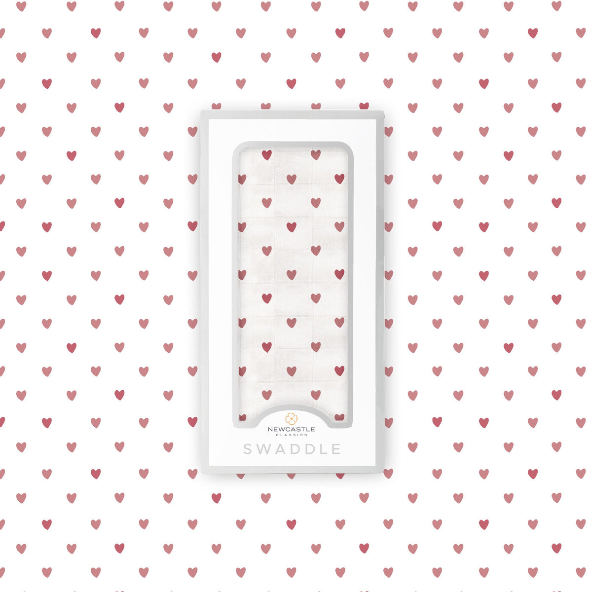 Two Hearts Bamboo Swaddle