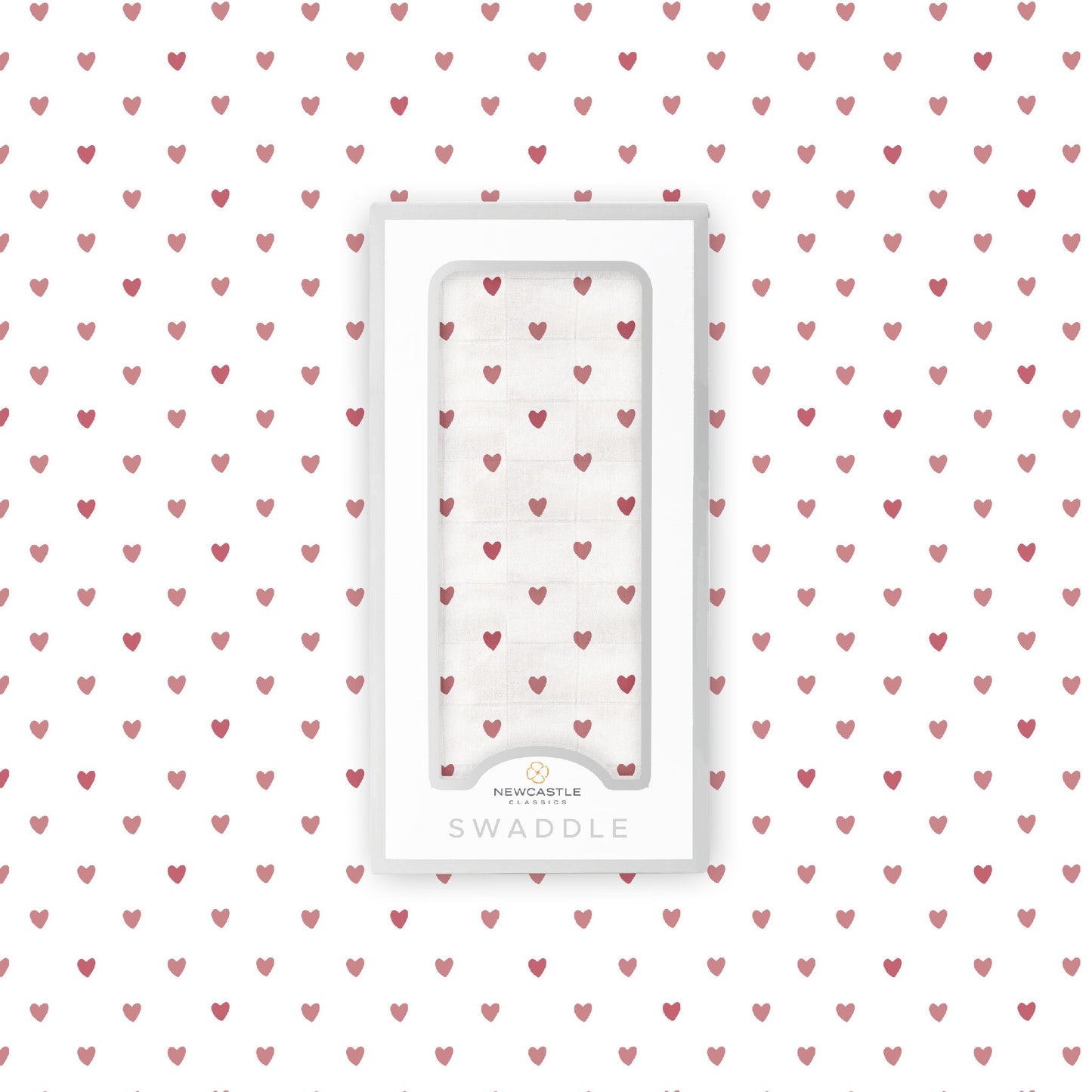 Two Hearts Bamboo Swaddle