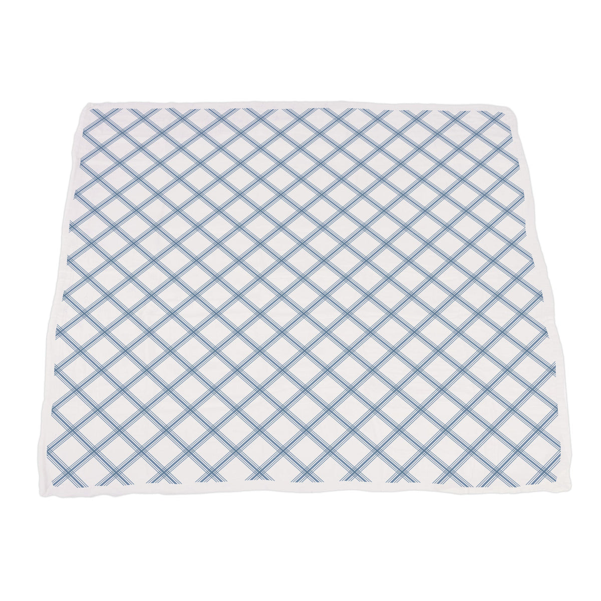 Blue and Red Fire Trucks and Buffalo Check Plaid Newcastle Blanket