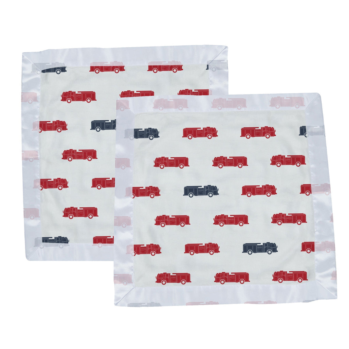 Blue and Red Fire Trucks Newcastle Blankie