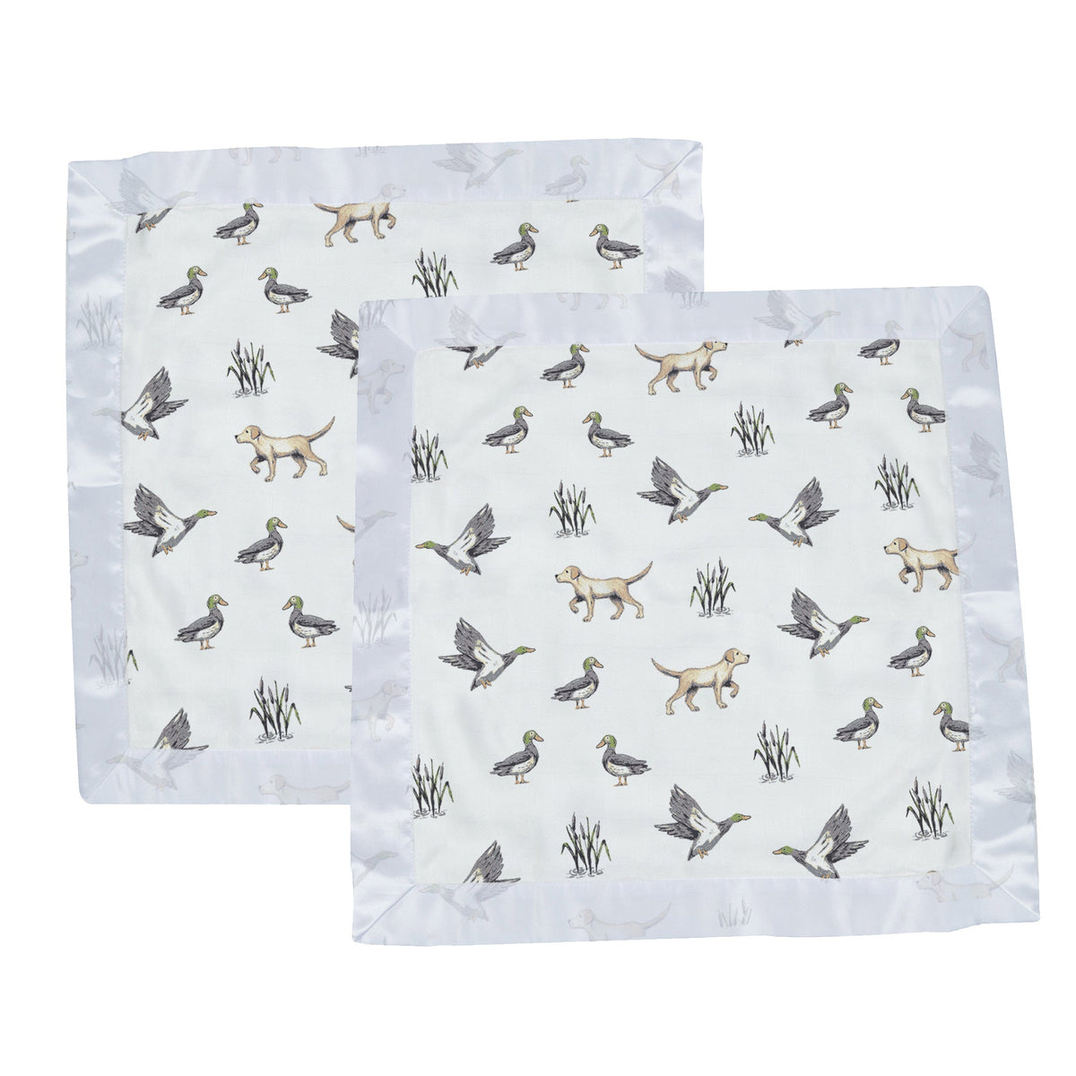 Lab and Ducks Bamboo Newcastle Blankie