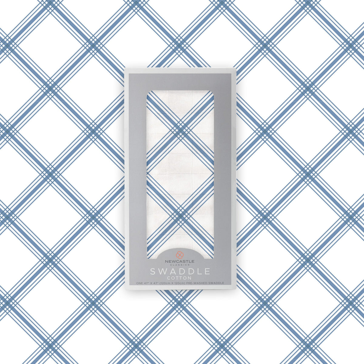 Blue Buffalo Check Plaid Swaddle