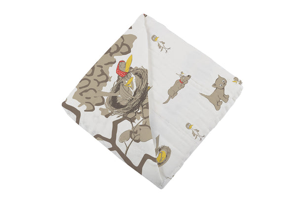 Are You My Mother? Bamboo Muslin Newcastle Blanket with Book Set