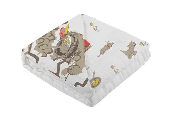 Are You My Mother? Bamboo Muslin Newcastle Blanket