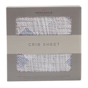 Mountain Peak Cotton Muslin Crib Sheet