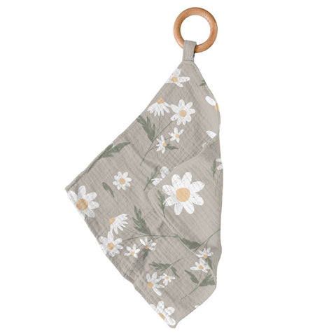 White Daisy Bamboo Newcastle Teether