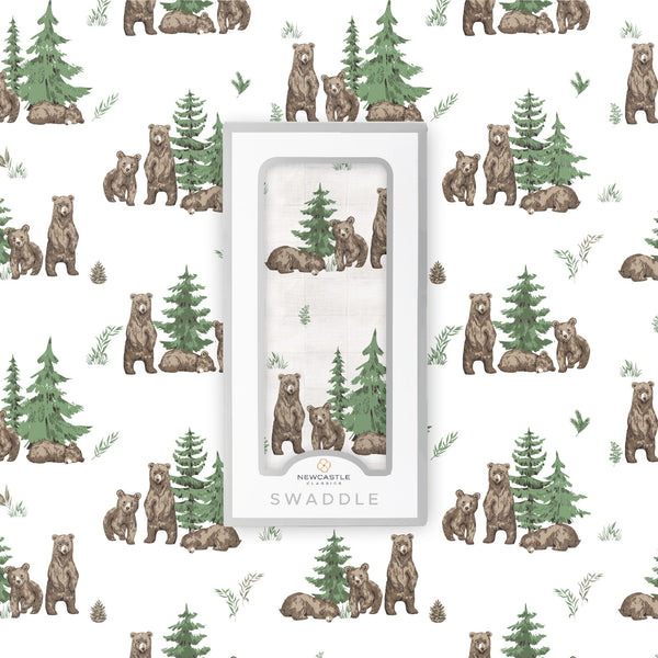Wilderness Bear Bamboo Swaddle