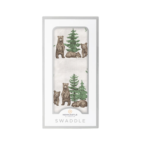 Wilderness Bear Bamboo Swaddle