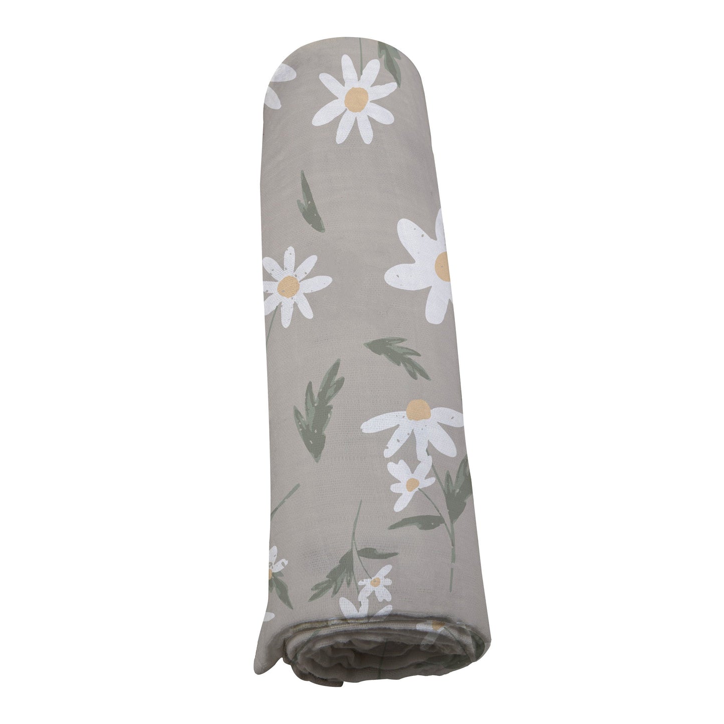 White Daisy Bamboo Swaddle
