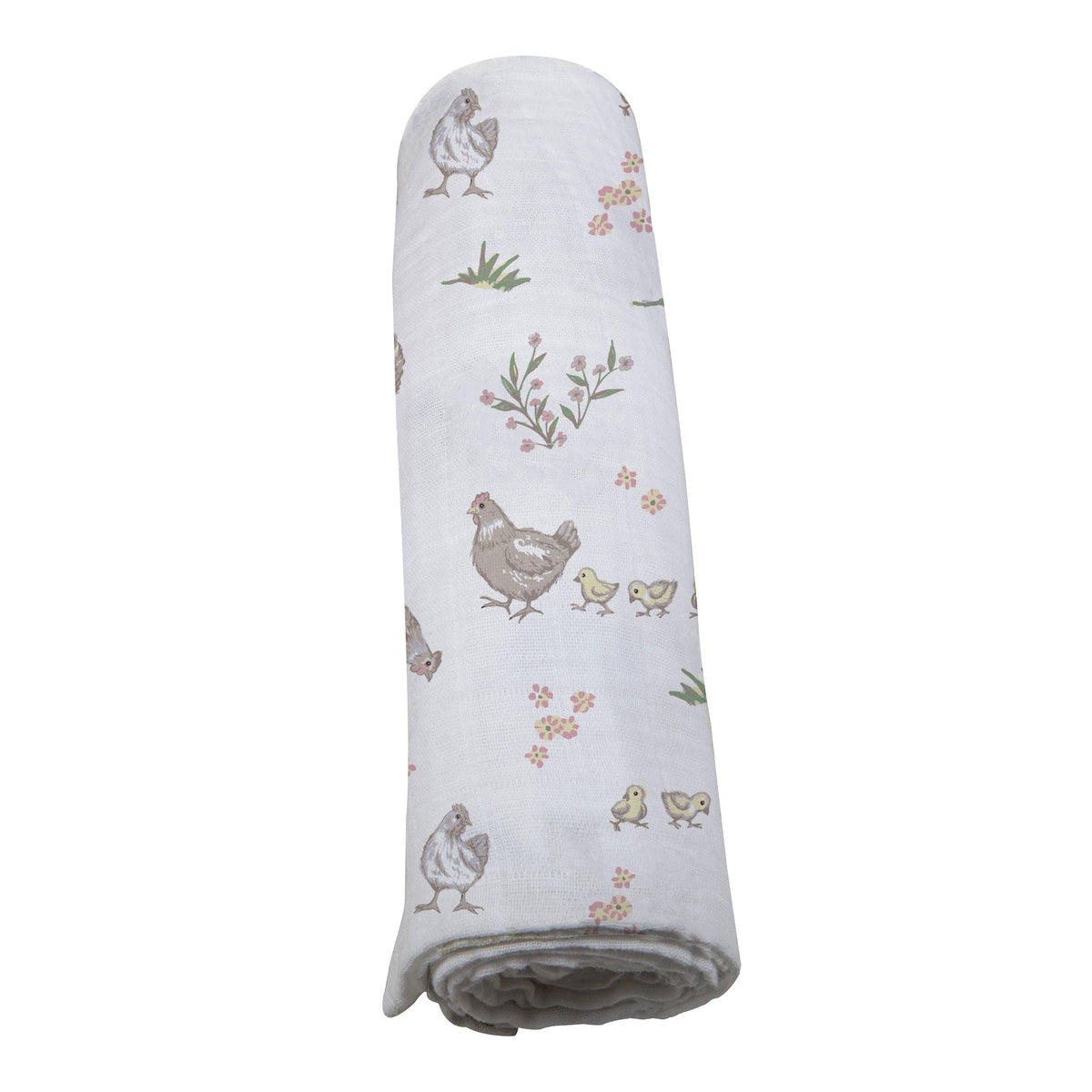 Farm Chickens Bamboo Swaddle