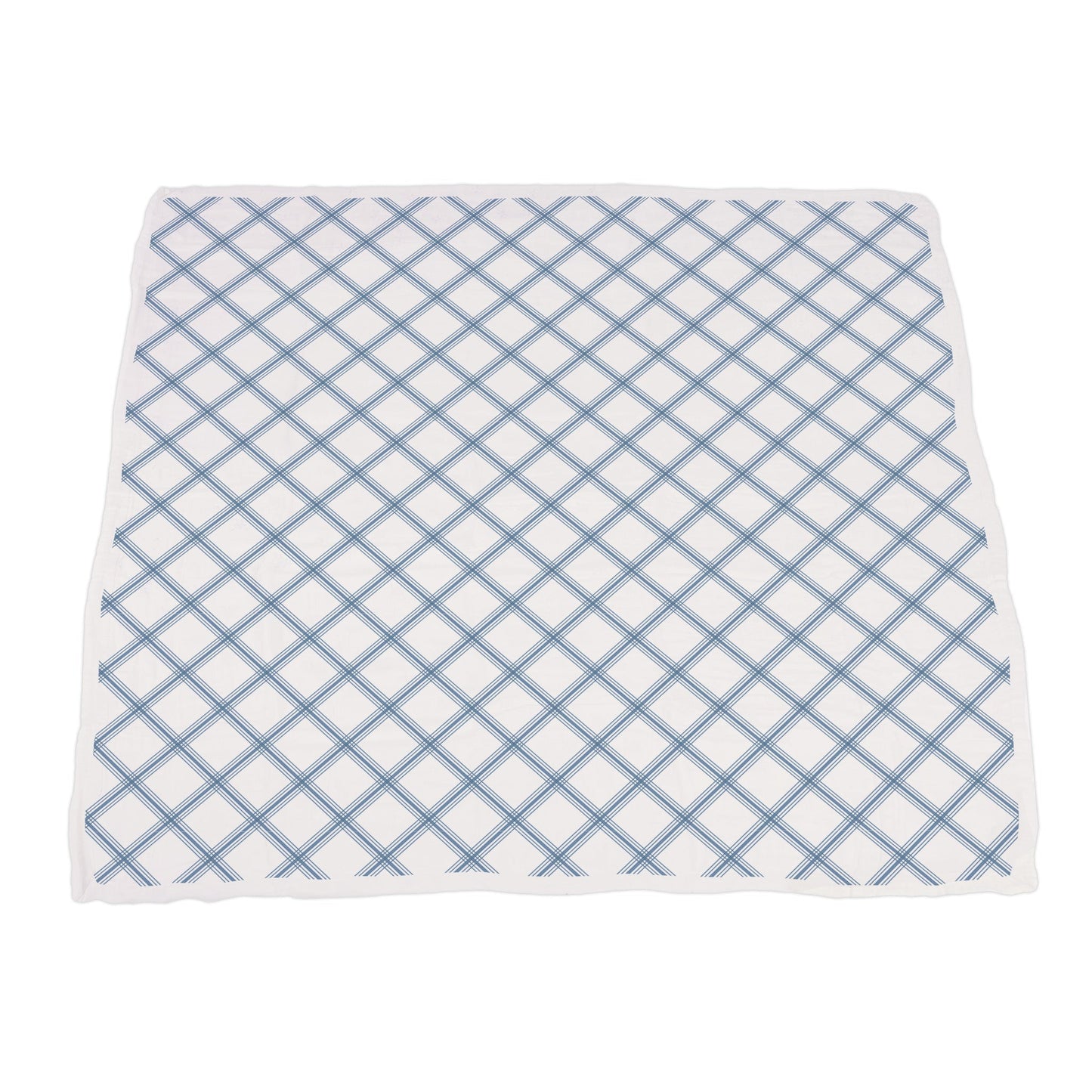 Blue and Red Fire Trucks and Buffalo Check Plaid Newcastle Blanket