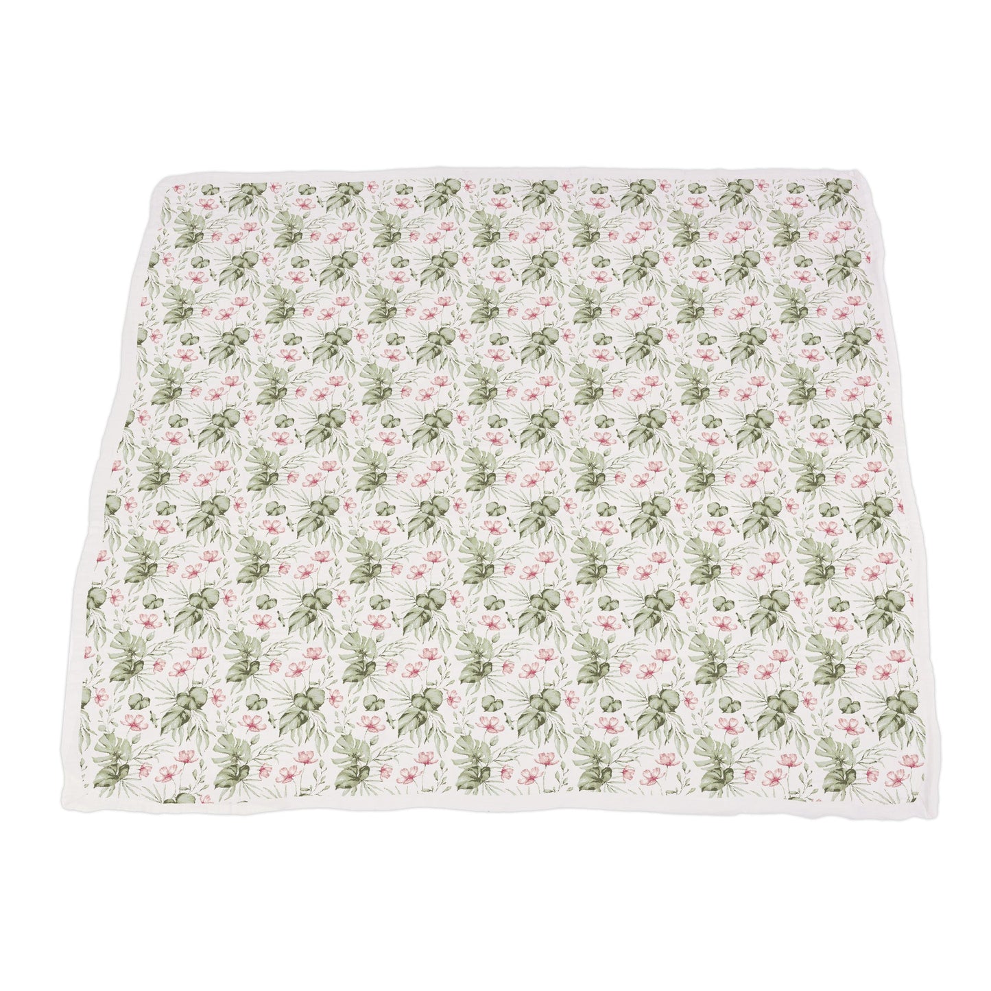Silver Pink Orchid and Little Leopard Newcastle Blanket