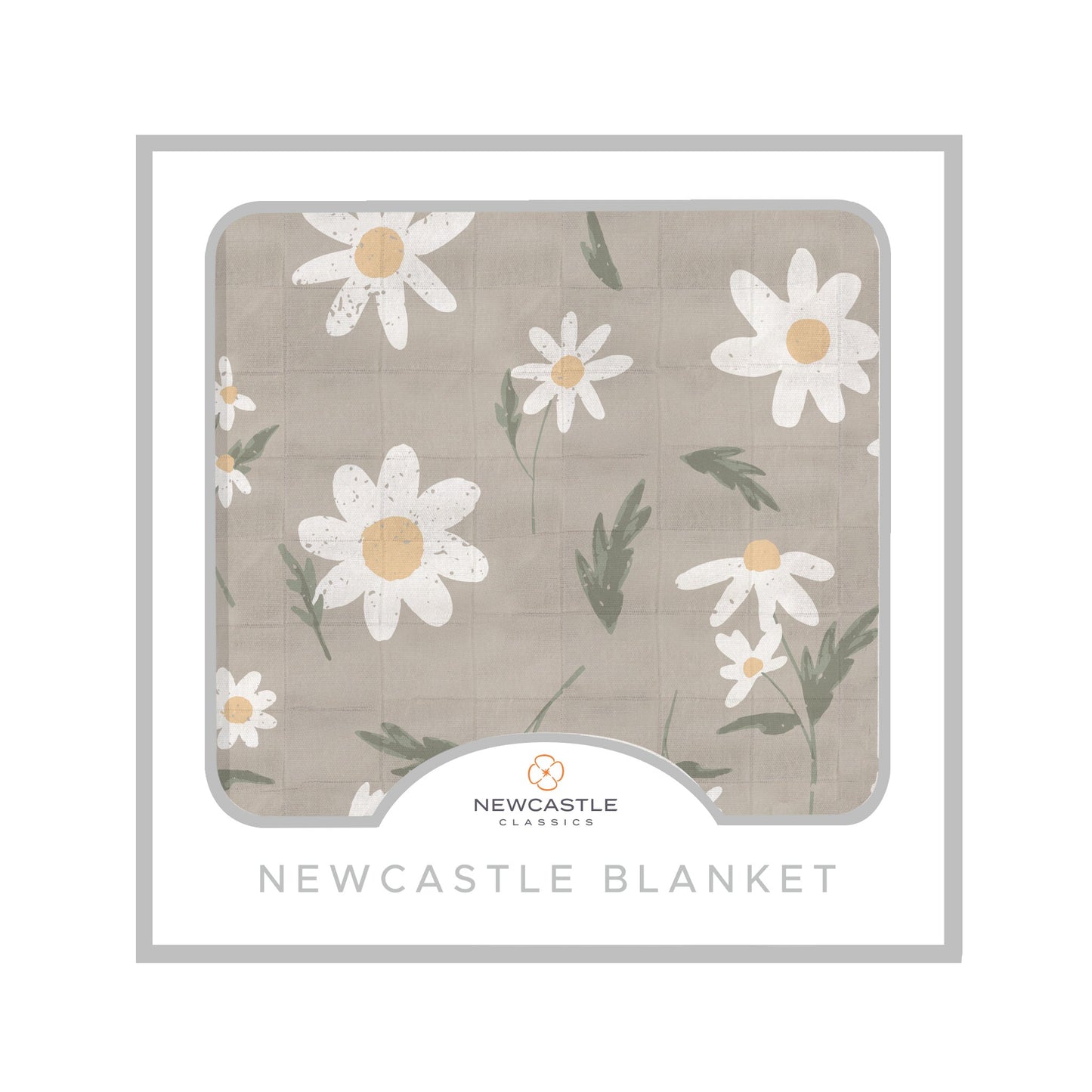 White Daisy Bamboo Newcastle Blanket
