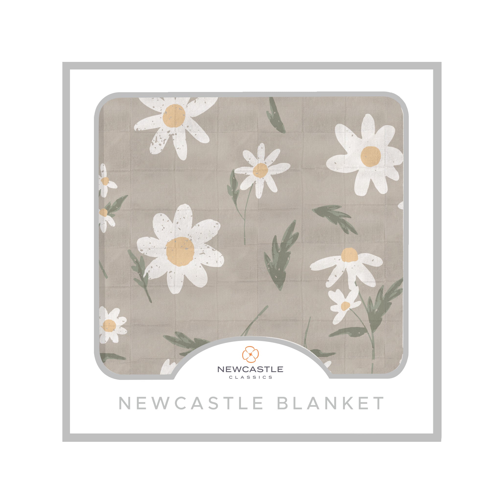 White Daisy Bamboo Newcastle Blanket