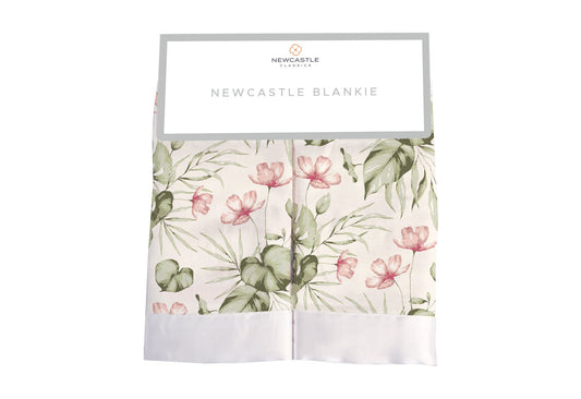 Silver Pink Orchid Newcastle Blankie