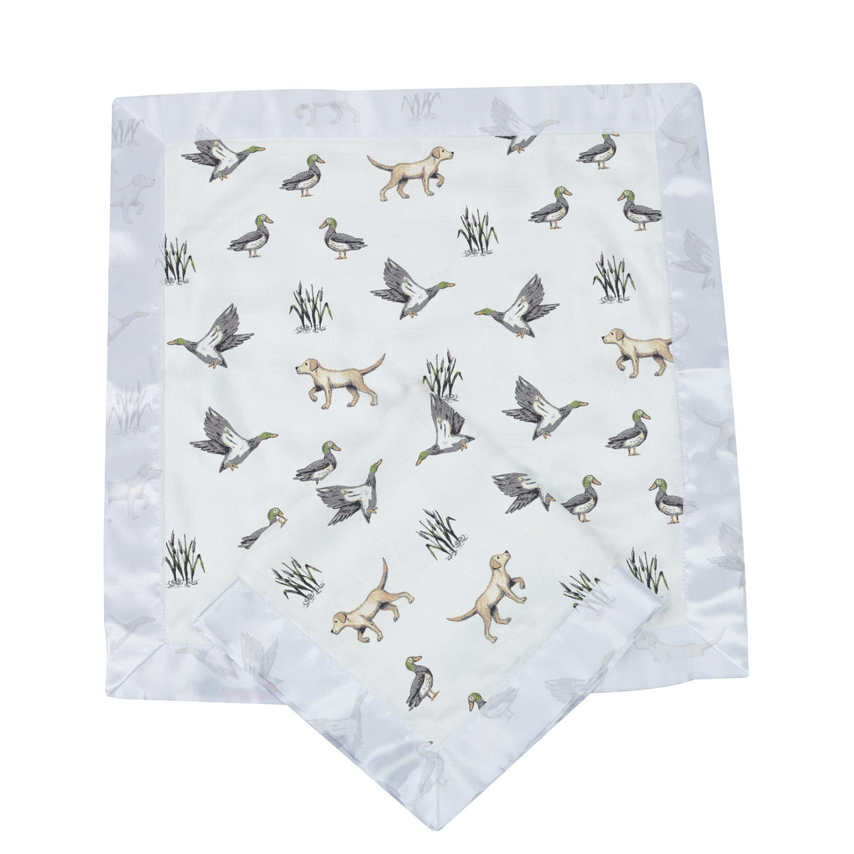 Lab and Ducks Bamboo Newcastle Blankie