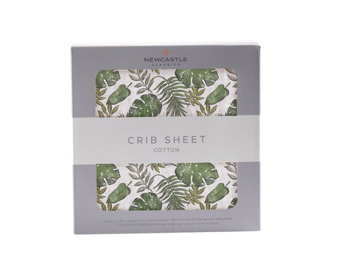 Tropical Forest Cotton Muslin Crib Sheet