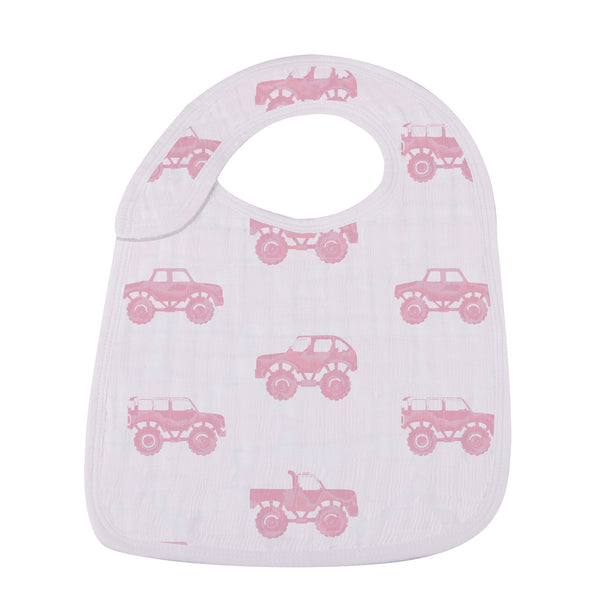 Pretty In Pink Bamboo Snap Bibs 3PK