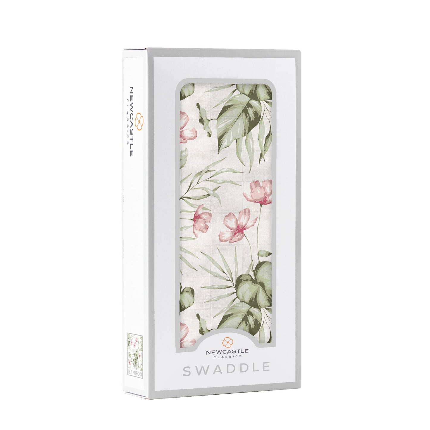 Silver Pink Orchid Swaddle