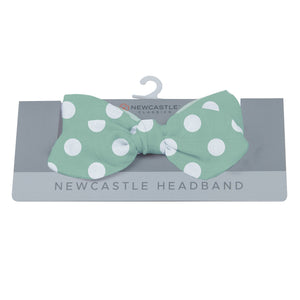 Jade Polka Dot Newcastle Headband