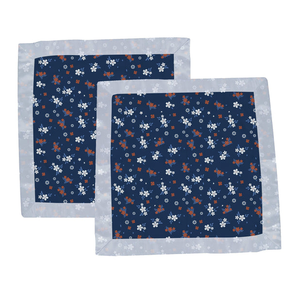 Serenity Floral Bamboo Muslin Security Baby Blankie