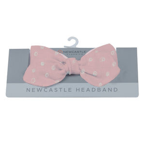 Pink Pearl Polka Dot Newcastle Headband
